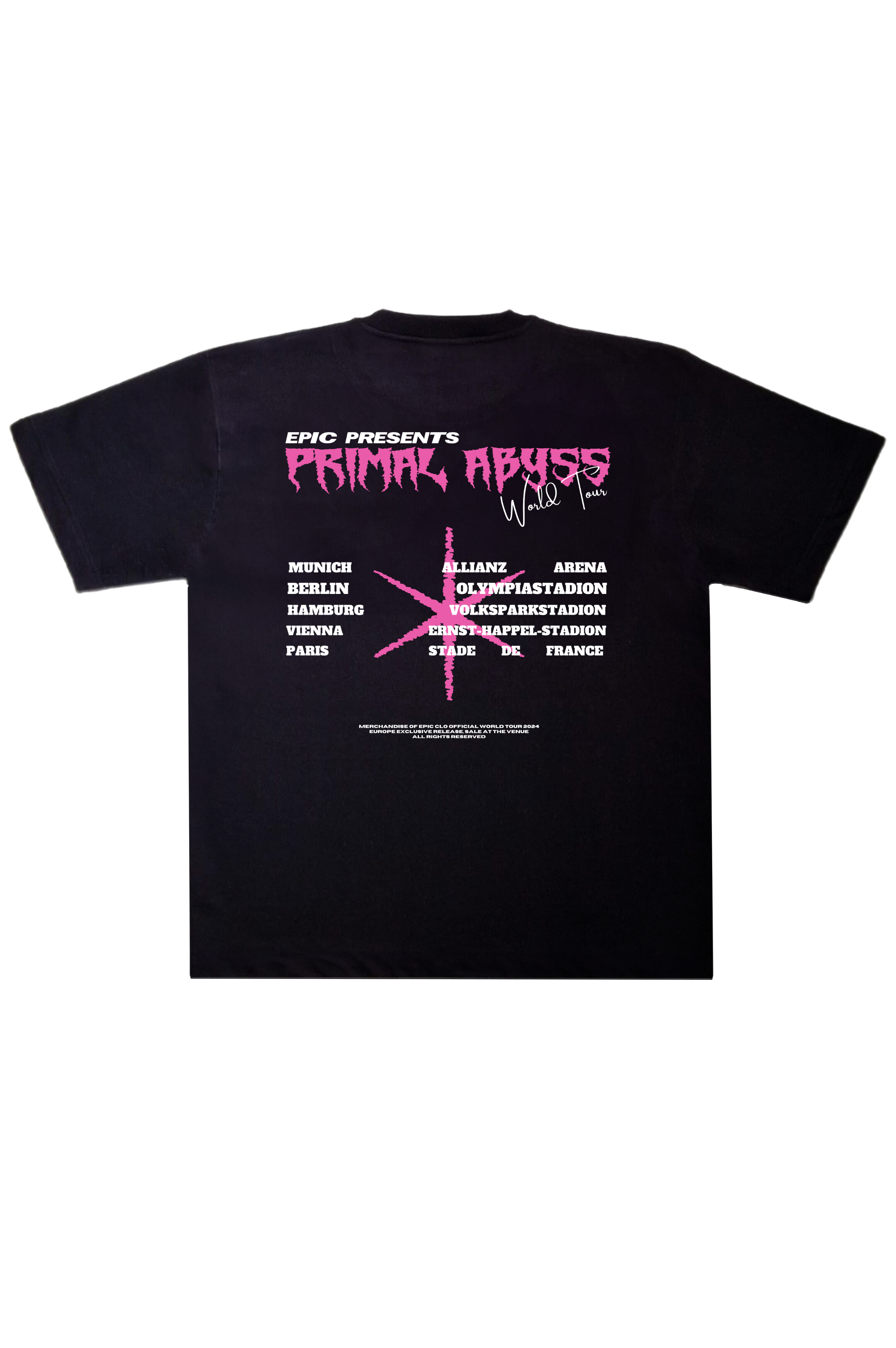 EPIC Oversize Black T-shirt 'Epitaph'