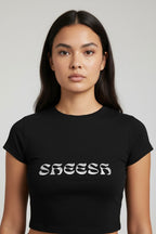 LYVN 'Sheesh' Crop Top - Black