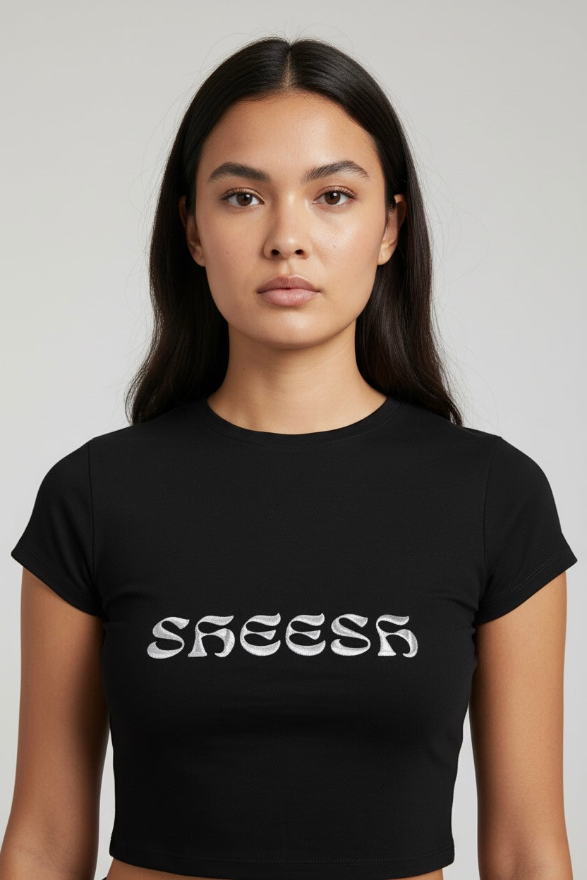 LYVN 'Sheesh' Crop Top - Black