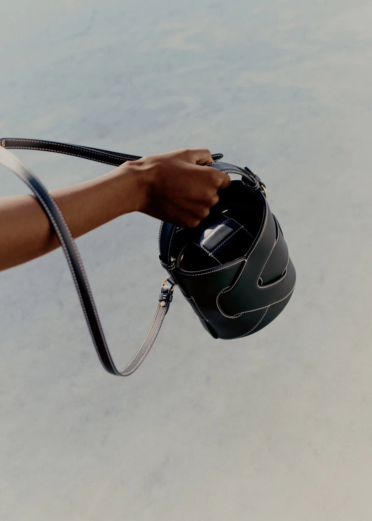Polene Nodde Seau Edition Bag - Black