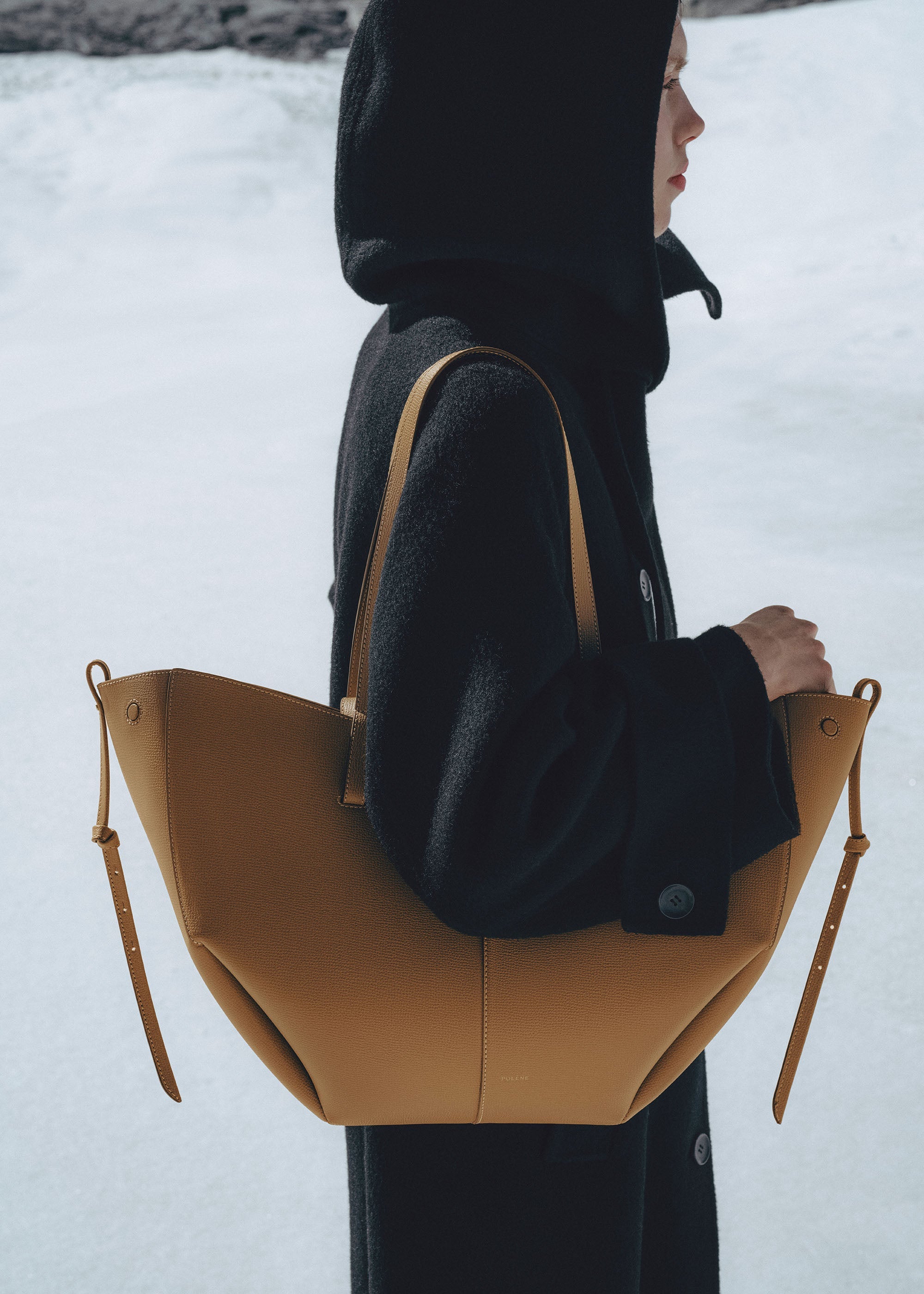 Polene Cyme Edition Textured Bag - Ocher
