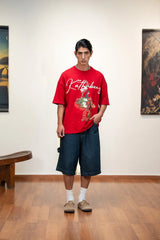 Oversized Red T-Shirt - The Floating Ride