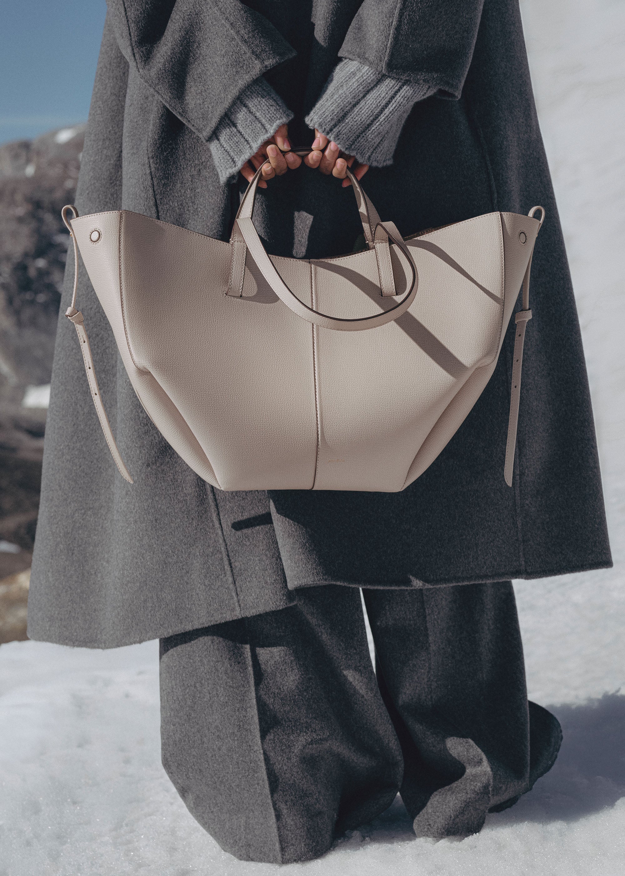Polene Cyme Edition Textured Bag - Mist
