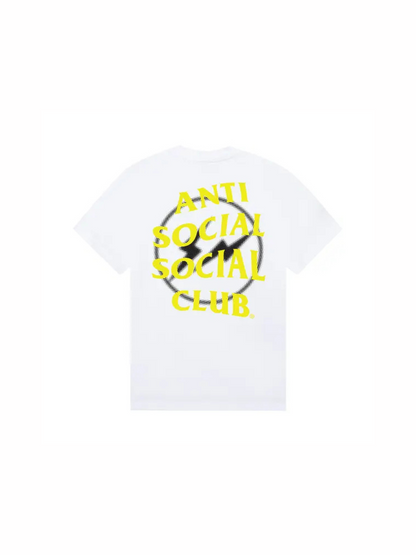 Anti Social Social Club x Fragment Design Half Tone Logo Tee 'White/Yellow'