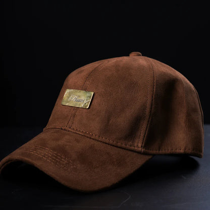 Brown Suede Cap