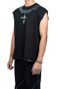 Kathnbenz Oversized Black Tank - The Cloud Nine