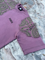 Farda Dawnfest Pink Blockprinted T-Shirt
