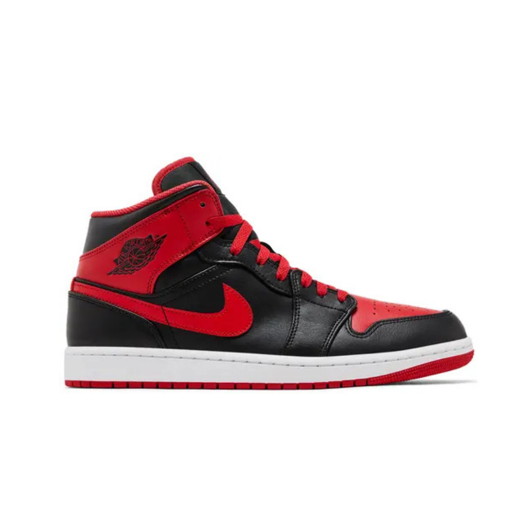 Air Jordan 1 Mid 'Alternate Bred / Black Fire Red'