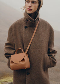 Polene Numero Un Nano Edition Smooth Bag - Camel