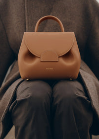 Polene Numero Un Nano Edition Smooth Bag - Camel