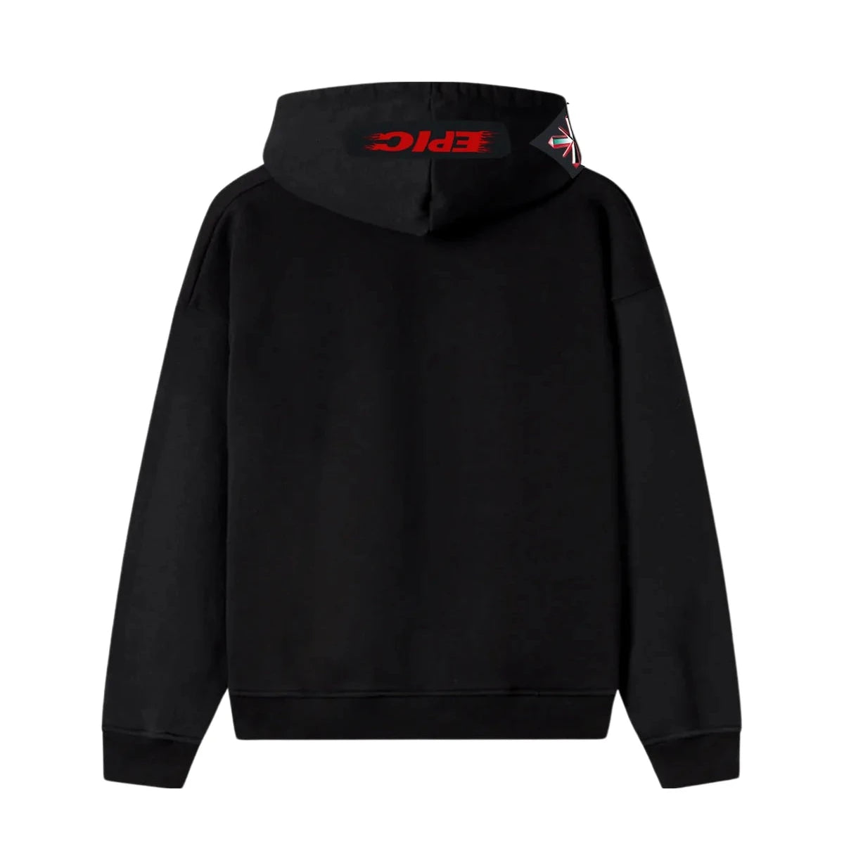 Epic Oversized Hoodie Black - 3 Cross