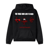 Oversized Hoodie Black - 3 Cross