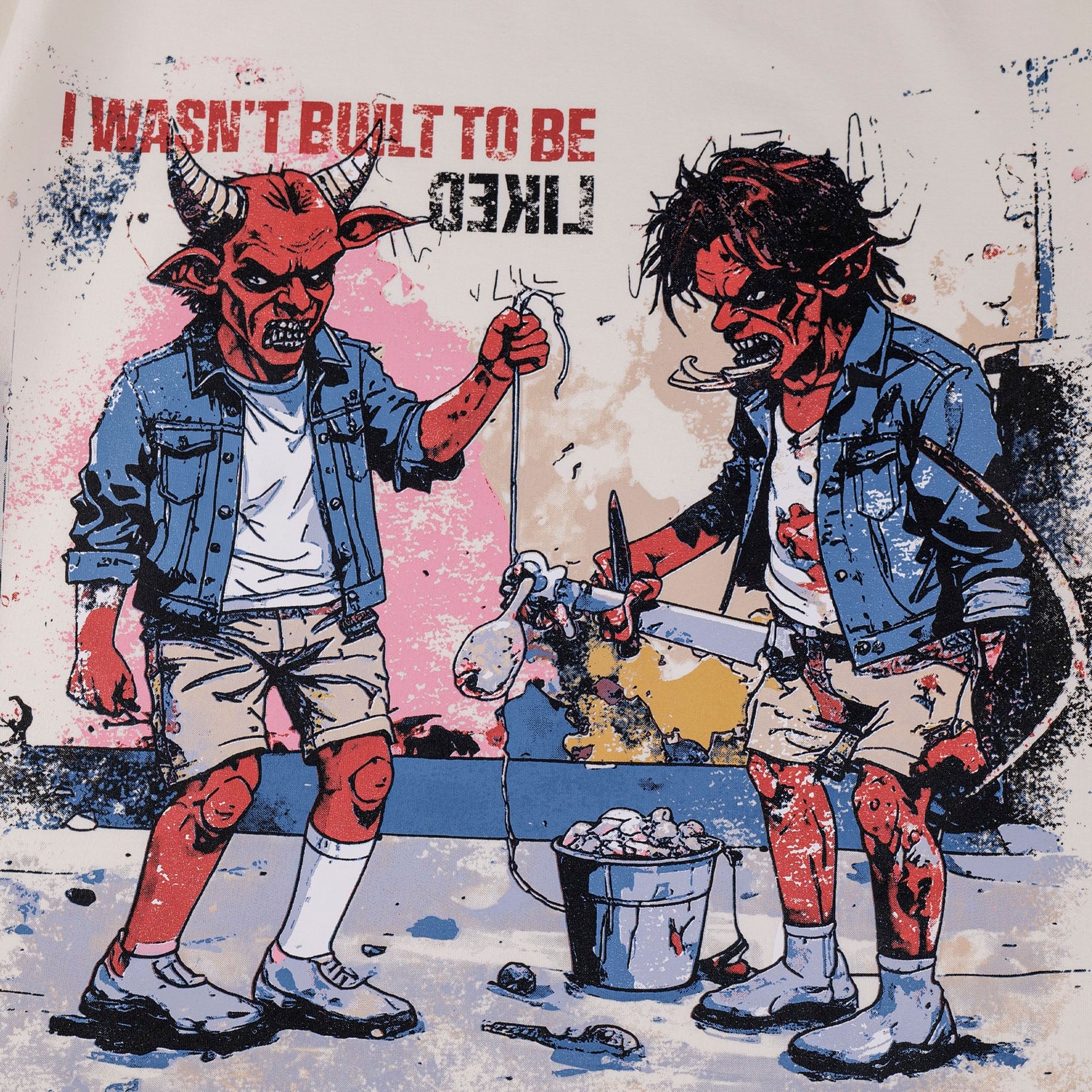 Khaaki Oversized T-Shirt Off-White - Outcaste