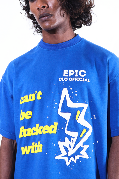 EPIC Oversize Blue T-shirt 'Can't Be'