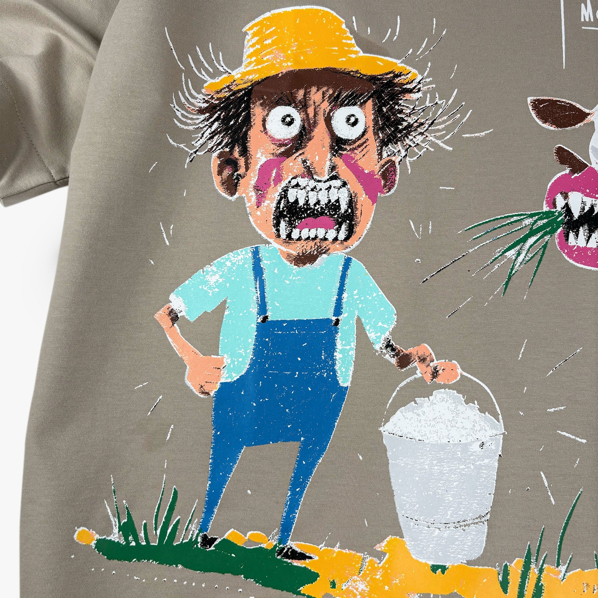 Khaaki Oversized T Shirt - Organic Farms