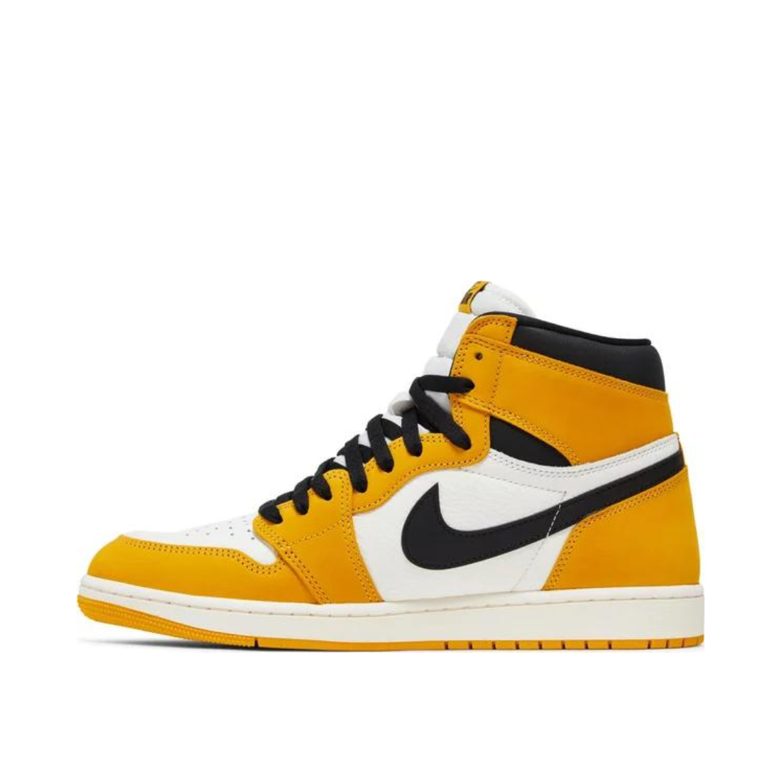 Alternate side view of Air Jordan 1 Retro High OG Yellow Ochre
