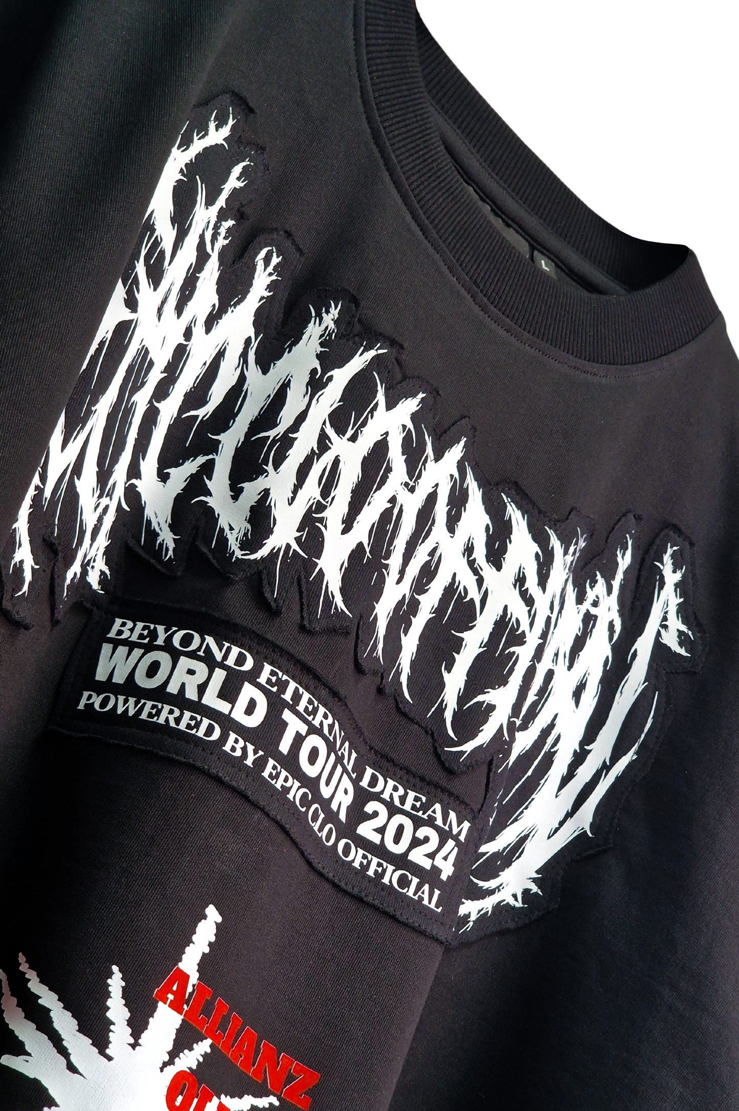 EPIC Oversize Black T-shirt 'World Tour V2'