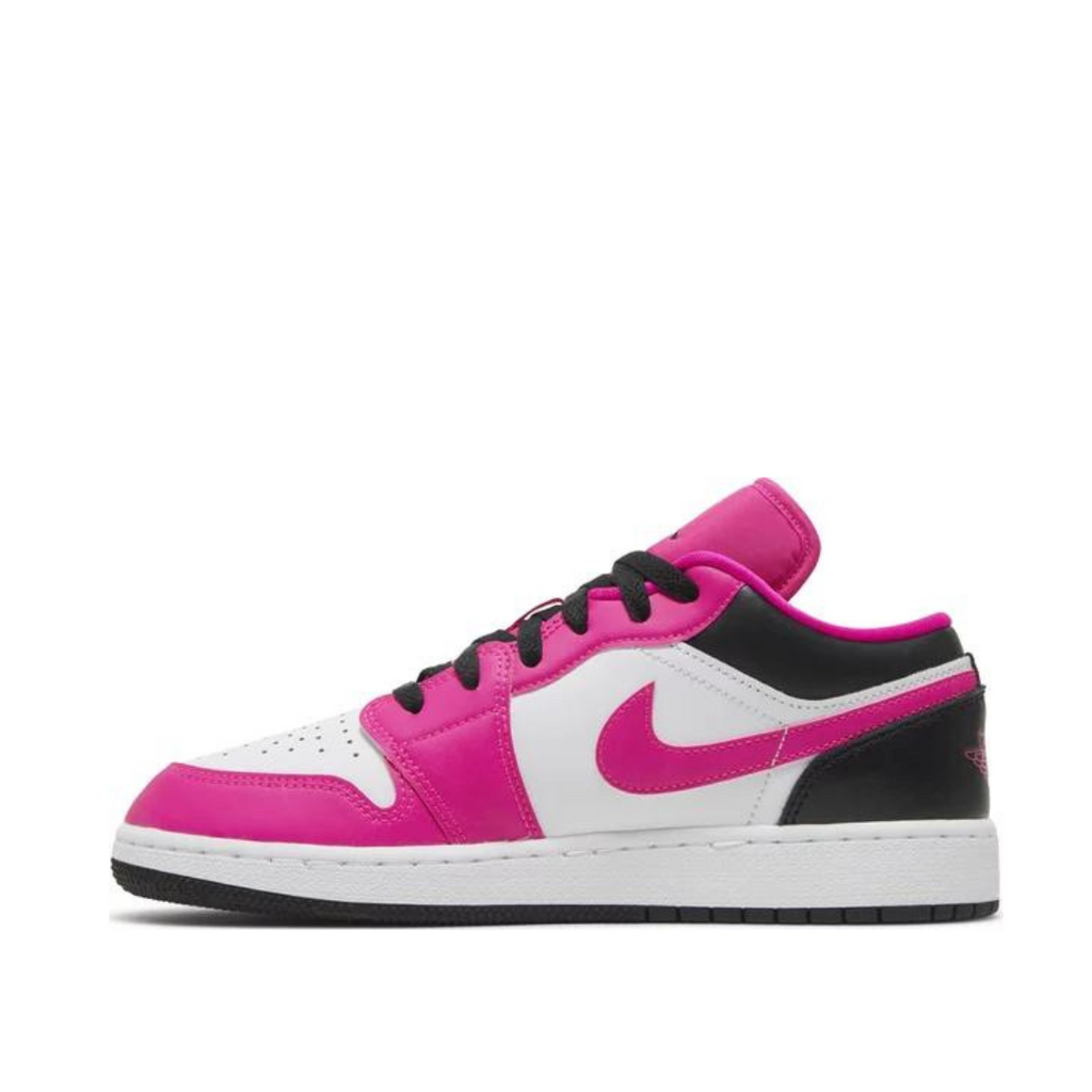 Side view of Air Jordan 1 Low Fierce Pink leftside