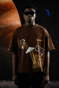 Kathnbenz Oversized Brown T-Shirt - Astro Phantom
