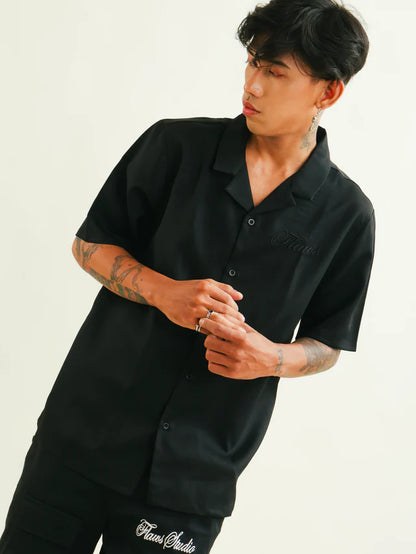 Flaws Bowling Shirt - Black