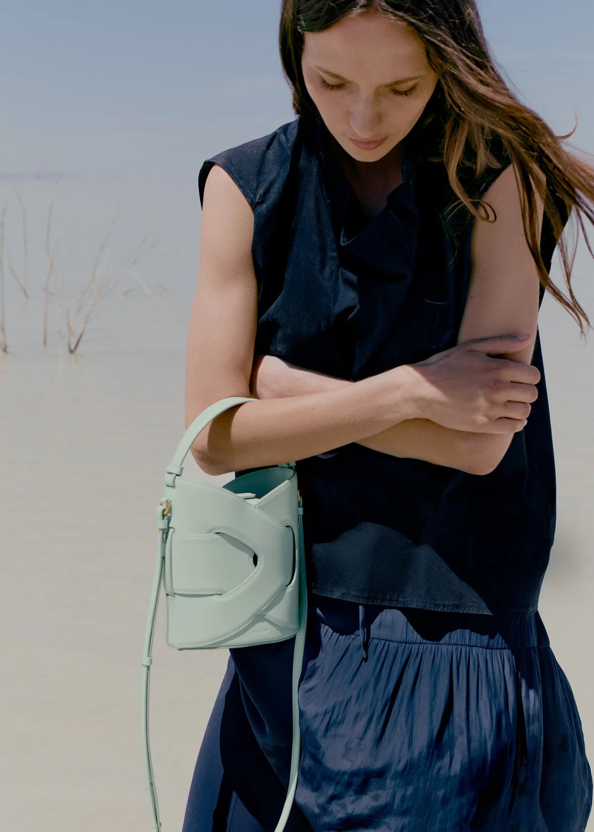 Polene Nodde Seau Edition Bag - Sea Foam