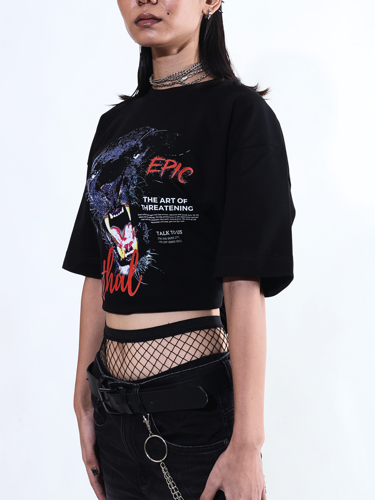 EPIC Oversize Black T-shirt 'Lethal'