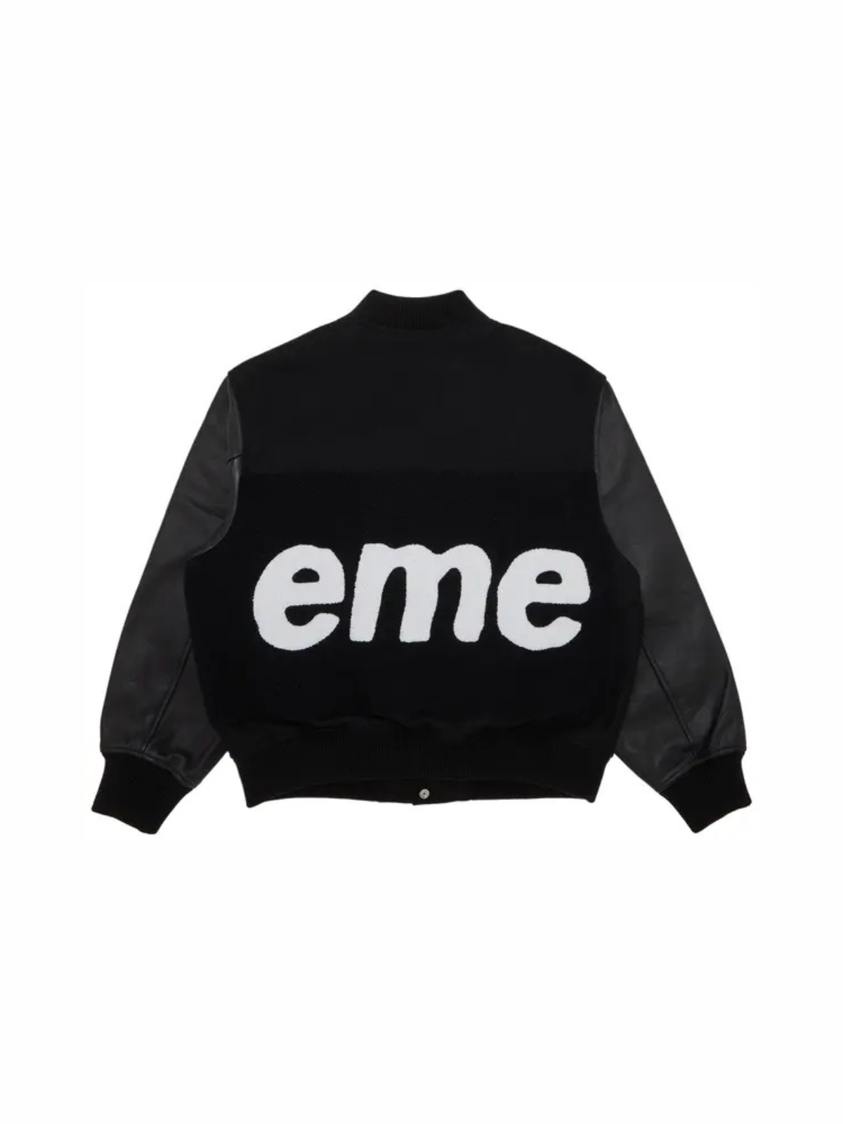 Supreme Big Logo Chenille Varsity Jacket 'Black'