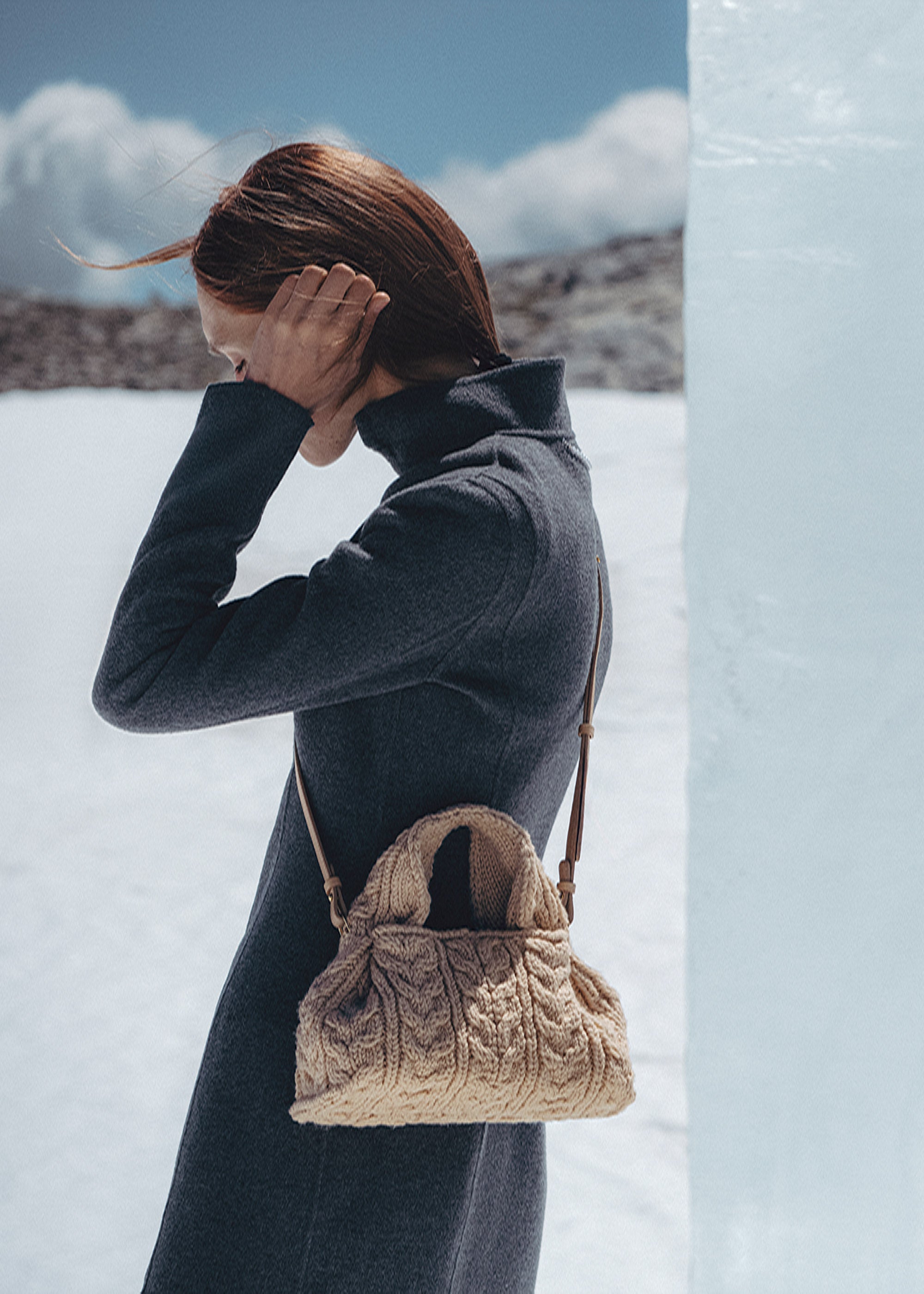 Polene Numero Neuf Mini Merino Bag - Ecru