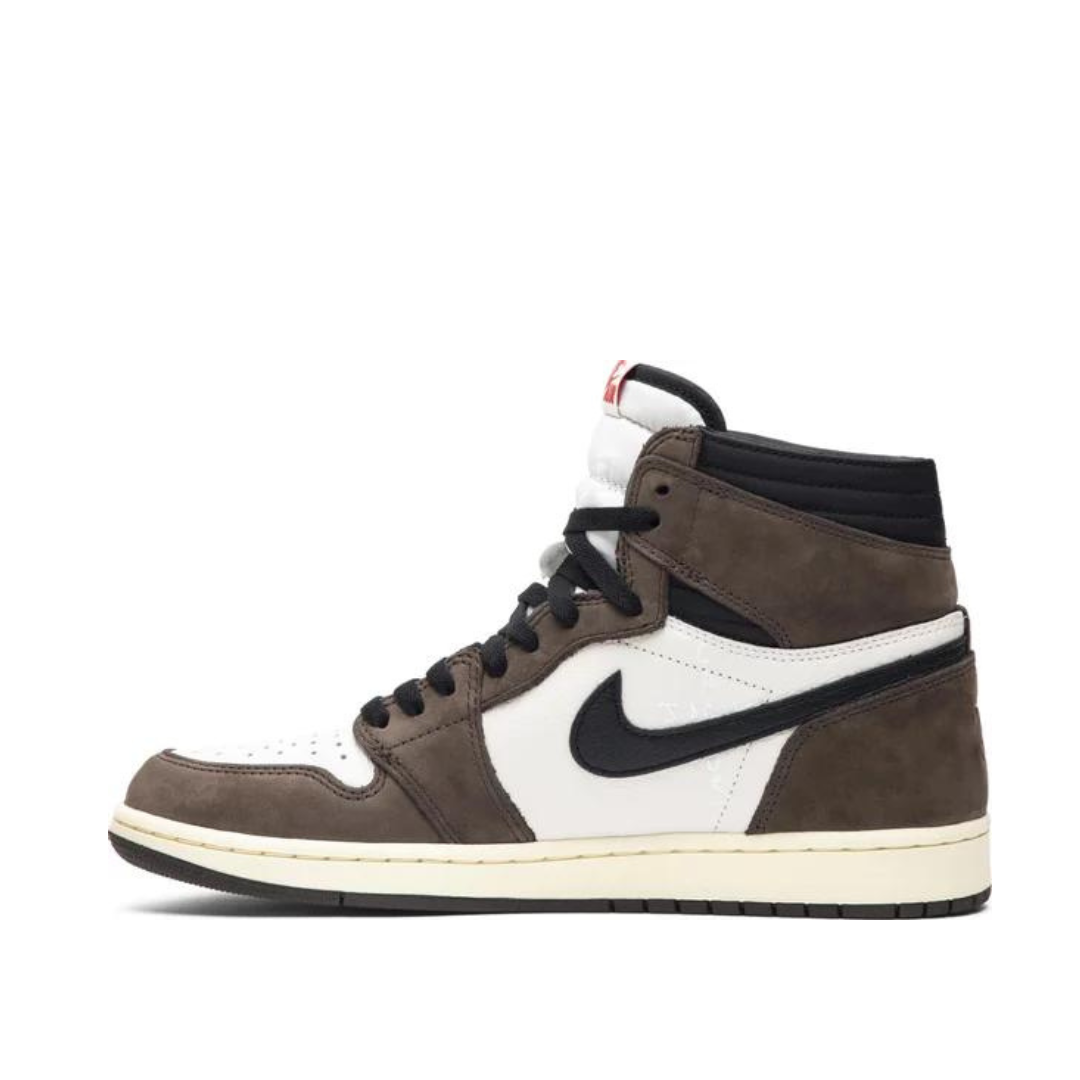 Alternate side view of Travis Scott x Air Jordan 1 Retro High OG Mocha