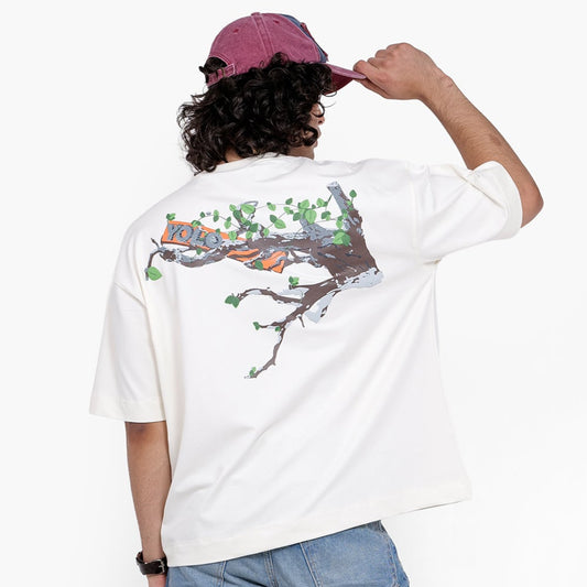 Khaaki Oversized T Shirt - Yolo Branch