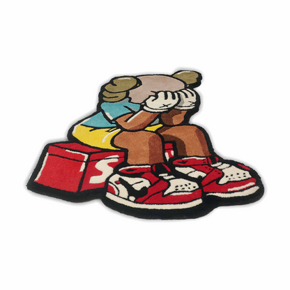 bottom view of Supreme X Kaws Rug by Noche