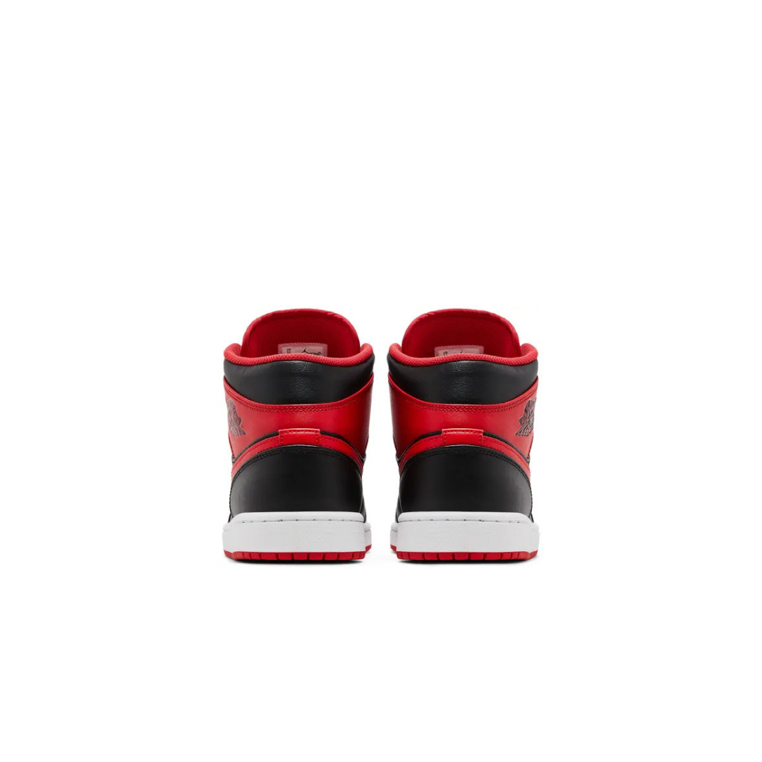 Air Jordan 1 Mid 'Alternate Bred / Black Fire Red'