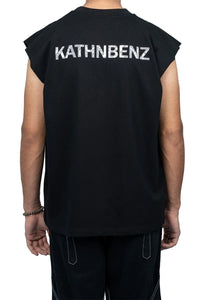 Kathnbenz Oversized Black Tank - The Cloud Nine