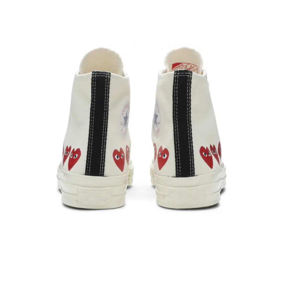 Comme des Garçons Play x Converse Chuck 70 High Top 'Multi Heart - White'