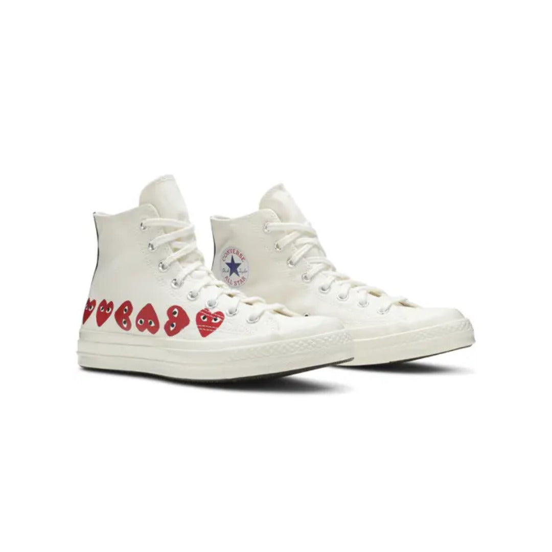 Comme des Garçons Play x Converse Chuck 70 High Top 'Multi Heart - White'