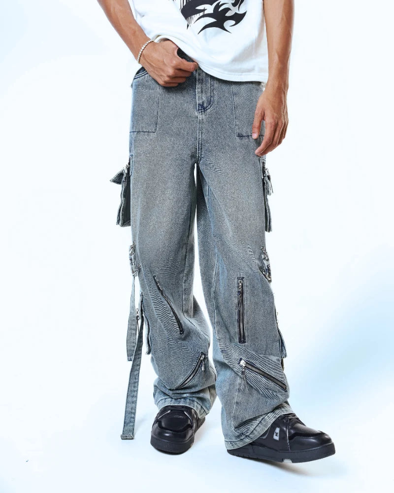 Volfsbane First Cargo Jeans - Blue