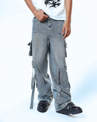 Volfsbane First Cargo Jeans - Blue