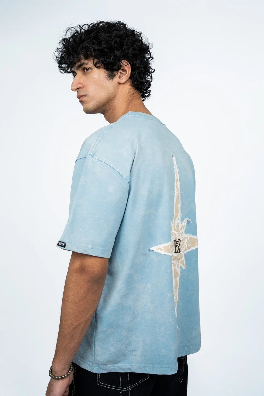 Kathnbenz Oversized Ice Blue T-Shirt - Azure