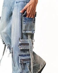Volfsbane First Cargo Jeans - Blue