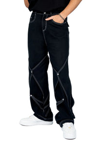 Kathnbenz Black Baggy Denim Pants - The Block Rockin