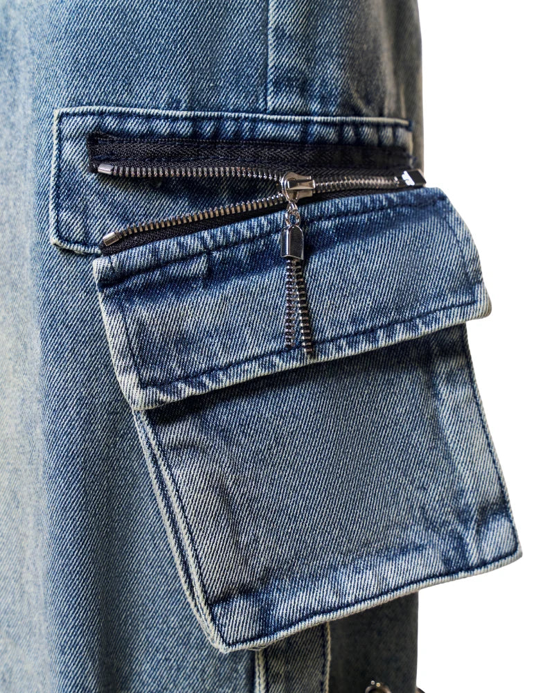 Volfsbane First Cargo Jeans - Blue