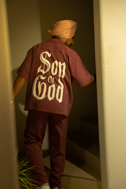 Vako Plum 'Son Of God' Bowling Shirt