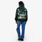 Khaaki Oversized Hoodie Bottle Green - Wild Bloom