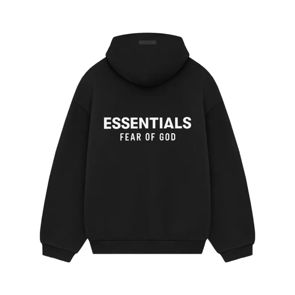 Fear of God Essentials Hoodie FW24 Black Heather - reference