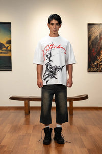 Kathnbenz Oversized White T-Shirt - Abyss Hunter