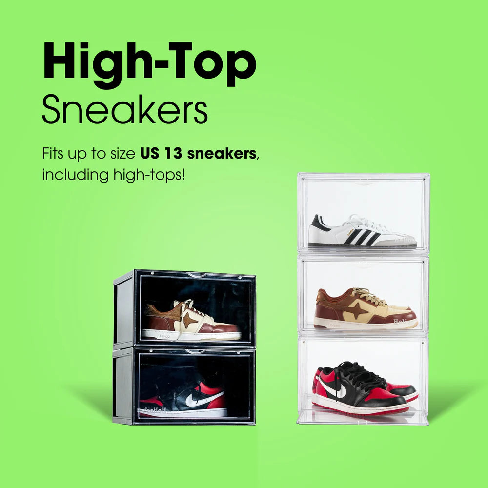 Helios Side Drop Abode Sneaker Storage Box - Transparent