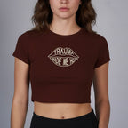 LYVN 'Trauma' Crop Top - Brown