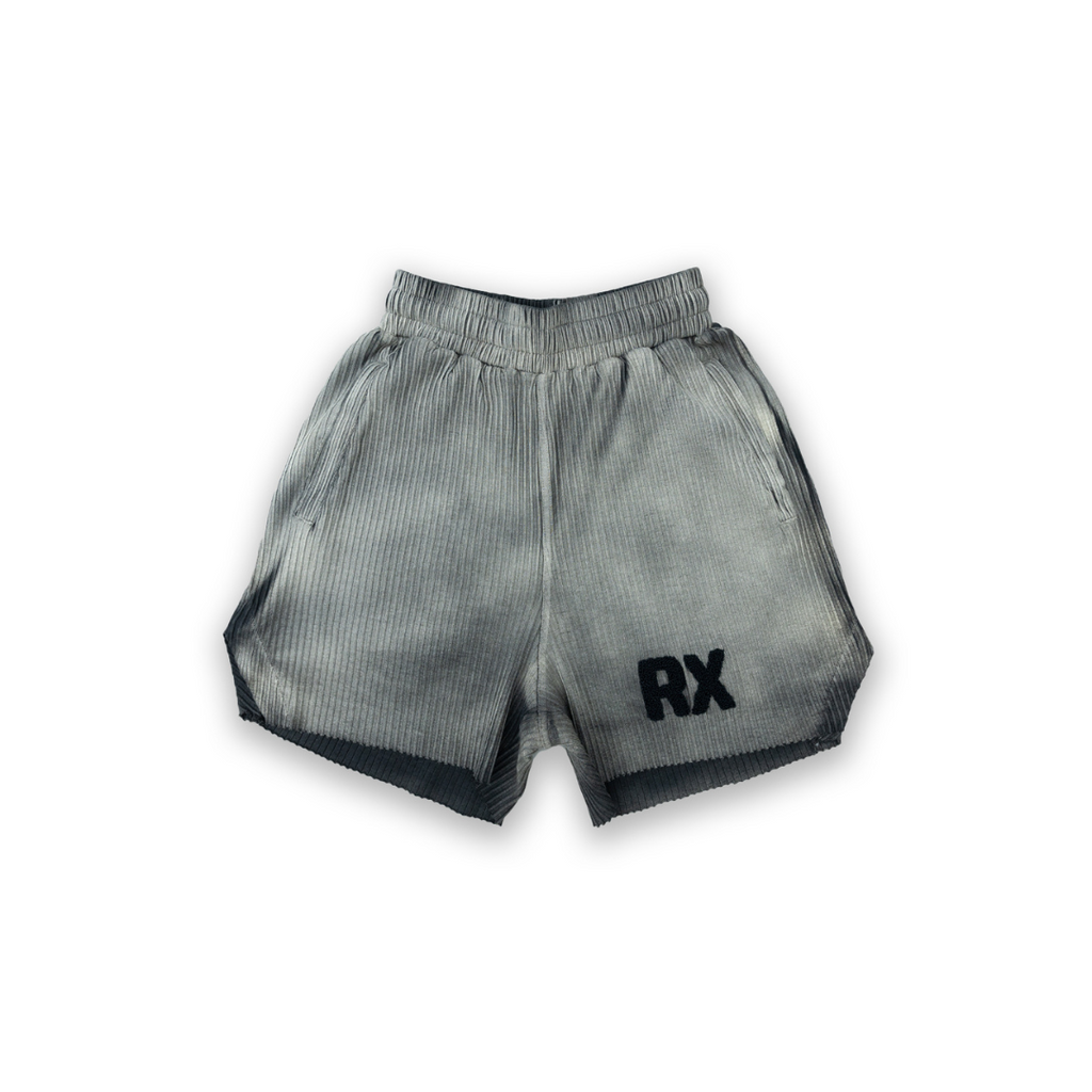 RX Ribbed Shorts - Smoke