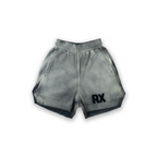 RX Ribbed Shorts - Smoke