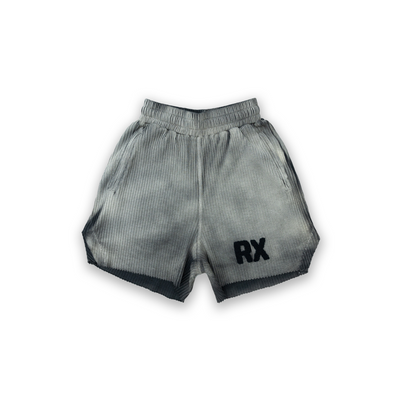 RX Ribbed Shorts - Smoke